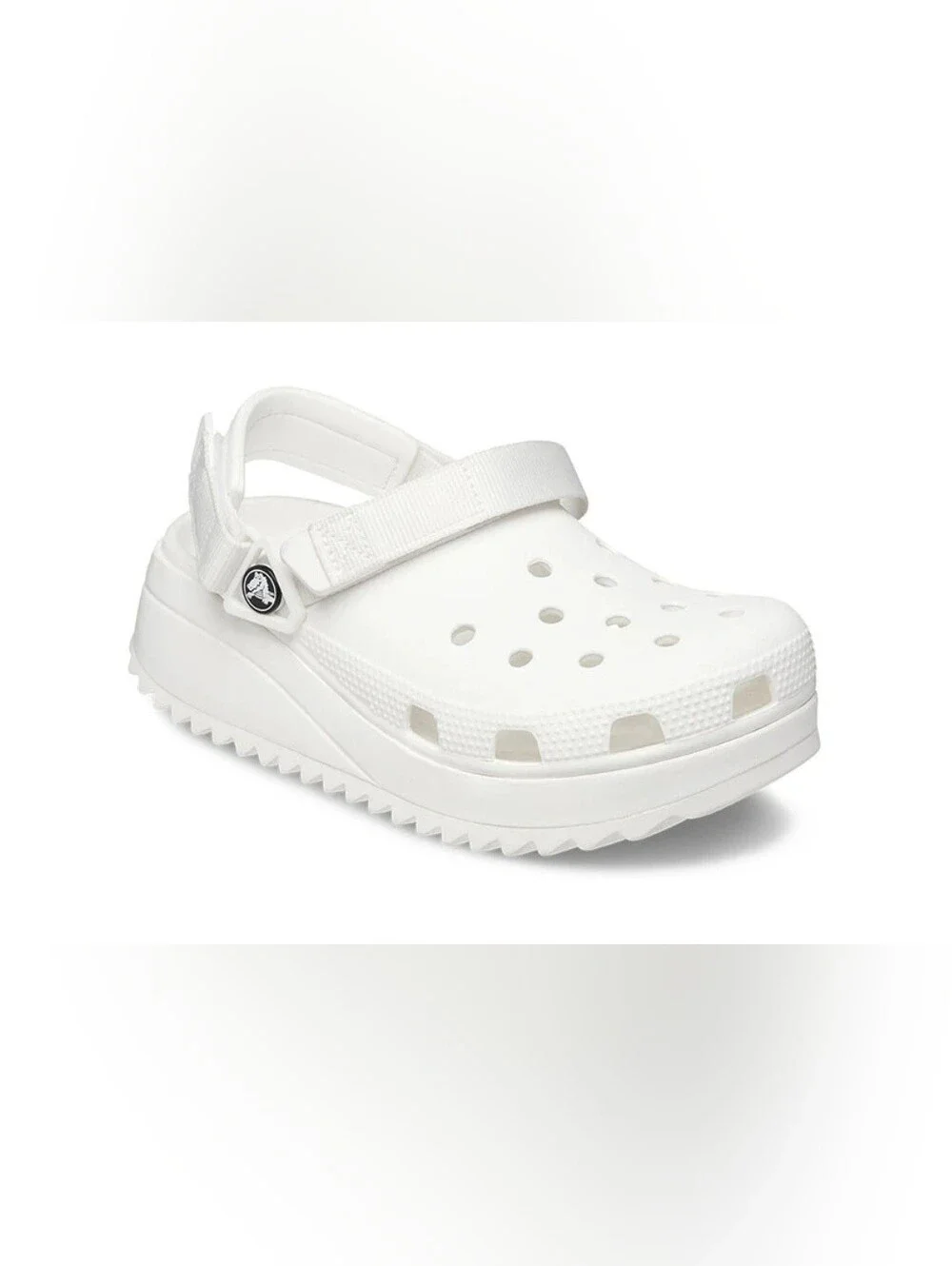 Size7 Men's 9. Women's CROCS  Classic Platform Clog - White